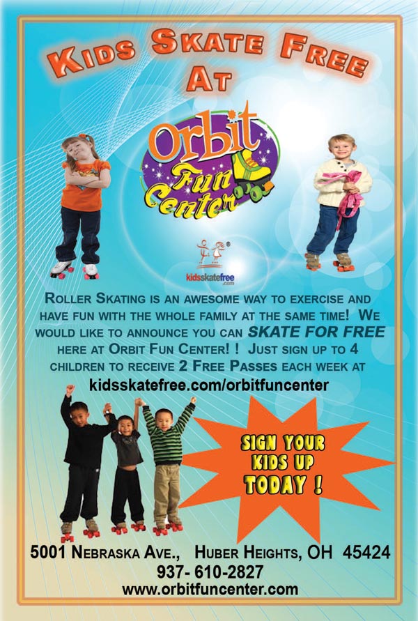 kids skate free large flyer